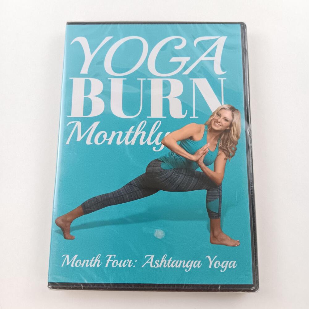 Yoga Burn Monthly Month Four Ashtanga Yoga Workout DVD New Sealed Teal Fitness